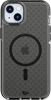 Tech21 Evo Check Case with MagSafe for iPhone 15 Plus, Smokey/Black