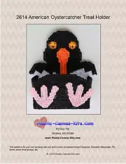 American Oystercatcher Treat Holder- Plastic Canvas Pattern or Kit