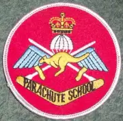 AUSTRALIAN ARMY PARACHUTE SCHOOL PATCH EMBROIDERED LARGE SIZE - AUSTRALIAN
