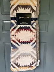 Pendleton Home Sherpa And Fleece reversible White Sands Throw Blanket New