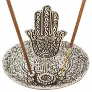 Hamsa Hand Incense Stick/Cone Burner Holder Yoga Meditation Protection - KWI-51