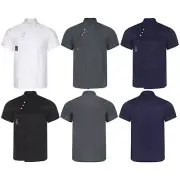 Men's T-shirts Work Shirt Solid Color Chef Coats Culinary Jacket Kitchen Top