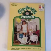 NEW Vintage 1984 Cabbage Patch Kids Craft Book Stencils #26602