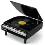 Bluetooth Record Player with Built-in Speakers, Modern 3-Speed Turntable, USB