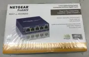 Netgear GS105 V5 Prosafe 5 Port Gigabit Switch WITH POWER ADAPTER