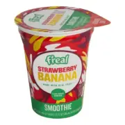 f'real Blend and Go Strawberry Banana Smoothie 8 fl. oz. - 12/Case 108FRE80111