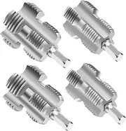 Fulasun 2/4Pcs Pipe Internal Thread Opener 1/2 Inch 3/4 Inch 1 Inch Carbon Steel PVC Thread Maker Tool Universal for Water Pipe Plastic Tube Fulasun(4 pieces,silver)