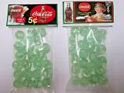 2 BAGS OF COCA COLA HAVE A COKE 5 CENTS CATSEYE MARBLES