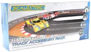 Scalextric C8195 Track Extension Pack 3 Hairpin Curve and Side Swipe Scale 1:32