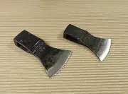 1.40 LBS + 1,8 LBS GOOSEWING BEARDED BROAD HATCHET AXE HEAD FORGED RARE