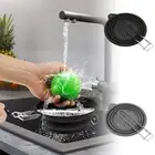Silicone Collapsible Colander with Handle Multipurpose Kitchen Colander flmHd