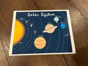 SOLAR SYSTEM SCIENCE Art Print CLASSROOM Decor 8”x10” Photo Pluto Jupiter Stars