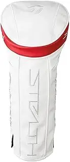 [TaylorMade] Stealth Driver Golf Head Cover, White/Red Headcover