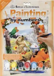 DIY Royal Langnickel Autumn Festival Dog Kids Paint by Number Kit