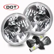 Fit Dodge W100 W200 W300 Pickup 2X 7inch Round LED Headlight DRL Hi/Lo Beam (for: Mitsubishi)