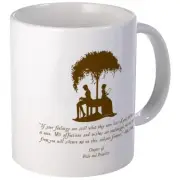 11oz mug - Mr. Darcy, Jane Austen Gift - White Printed Ceramic Coffee/Tea Cup