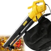 3 in 1 Garden Leaf Blower & Vacuum, 3000W Electric Corded Garden Leaves Vacuum Shredder with 35L Collection Bag, Wheels, Lightweight Multi-Function Leaf Blower for Patio, Yard, Lawn