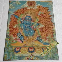 在飛比找樂天市場購物網優惠-西藏密宗唐卡刺繡普巴金剛掛畫 密宗織錦布畫 佛教結緣用品條幅