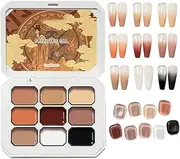 Solid Gel Polish | Gradient Gel Nail Polish 9 Colors | High-Shine Fade-Resistant Manicure Tool, Professional Beauty Supplies for Daily Work Wedding Travel