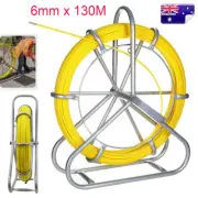 6mm x 130M Fiberglass Wire Cable Puller Running Rod Stand Fish Rodder Flexi Lead