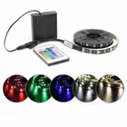 Battery RGB LED Strip Light Wireless Remote Control TV Backlight Camping light