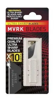 MVRK 1011-US10 - Ultra Sharp Trapezoidal Blades in Safety Dispenser - 10 Pack
