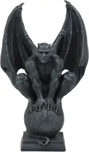 Ebros Devil'S Carnal Grip on the World Lucifer Satan Crouching on the Globe Stat