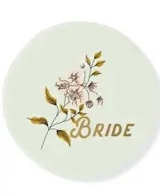 Fringe Studio Small Bride Retro Print Catch All Tray, Green, 3.62″