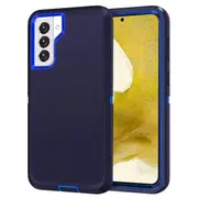 For Samsung Galaxy S22+ /S22 Plus Case Drop Resistant Defender Tradies Heavy Duty Rugged Shockproof Tough Cover (Navy Blue /Blue)