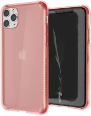iPhone 11 Pro Max (6.5 Inch) Ghostek Covert Clear Case with Side Grips - (Pink)