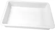1Pc White Plastic Organizer Tray for Sundries Desktop Storage Holder for Home Supplies for Craft Supplies Clothes and More