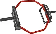 CAP Barbell Olympic Trap Bar, Hex Bar, Shrug Bar, Deadlift Bar Colour Name: Red