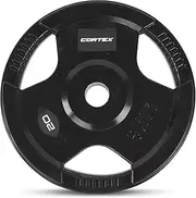 Cortex Olympic Tri-Grip 20kg Plate (Single) Weight Lifting Weight Plate Bars Home Gym Set