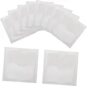 EXAOMBLE 10 Pcs Card Pockets Adhesive Library Label Pockets Card Holders Material for Sorting