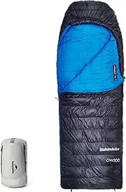 Naturehike CW700[2025 Upgrade] Ultralight Down Sleeping Bag [ -26.2°C~-1.7°C,1314g] All Season Camping Sleeping Bags for Cold Weather Adults Backpacking,Hunting and Campers with Storage Bag