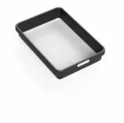 MadeSmart 95-24496-06 Kitchen Storage Bin, Carbon, 10 x 7 x 2 In. - Quantity 6