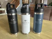 Bandon Dunes Yeti Coolers Rambler 18oz Bottle Chug Pacific Trails Old Mac BLUE