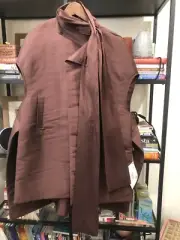 One-Of-A-Kind!!! $3504.00 RICK OWENS 100% Silk Cut-Out Jacket NEW***