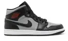 Air Jordan 1 Mid Shadow Gym Red Black Particle Grey 554724-096 Men's + GS Sizes