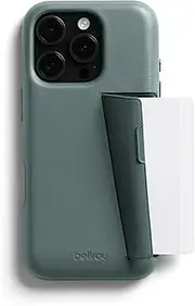 Bellroy Phone Case – 3 Card for iPhone 16 Pro Max (Leather iPhone case, Phone Wallet) - Agave