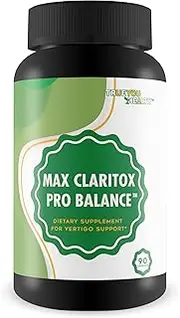 Vertigo Support - Max Claritox Pro Balance - Dizziness & Vertigo Dietary Supplement for Natural Dizziness & Vertigo Support - Anti Dizziness Pills to Balance Your Body & Support Your Overall Health