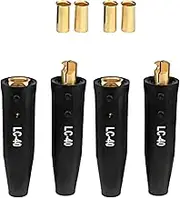 TENOL Cable Connectors Set (Male/Female) Replacement Easy to Install for Welding Machine Accessories Welding Quick Connector, 2 Set