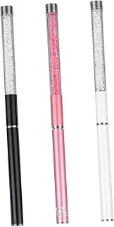 Mikinona 3pcs Spiral Eyebrow Brush Diamond Handle Mascara Applicator Brush Beauty Tool for Home Salon