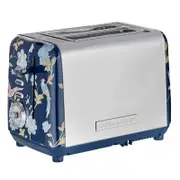 Laura Ashley Elveden 2 Slice Toaster Blue & Silver
