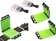 360° Guitar String Cleaner Tool Kit - 4-Pack Musical Instrument Maintenance Brush for Violin, Bass, Ukulele, Electric Guitar, and More - Rust Prevention, Soft Fiber Cleaning Cloth, Compact Design