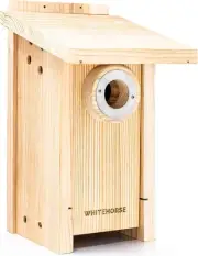 Deluxe Cedar Birdhouse - 7.5"d x 7.28"w x 13"h, Easy Install, Durable Build