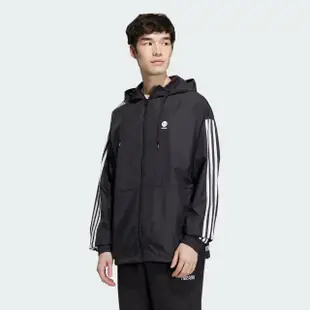 【adidas 愛迪達】外套 男款 女款 運動外套 風衣外套 亞規 U ESNT WB1 黑 HN8787