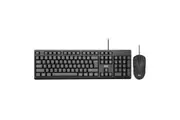 AOC KM160 Wired Keyboard and Mouse Set - Black