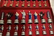 Vtg 50s Classic Games Collectors Series Chess Set w/ Matching Board Ancient Rome