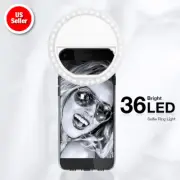 Rechargeable Clip-On Selfie Photo Video Ring Light Fill Phone iPhone Android